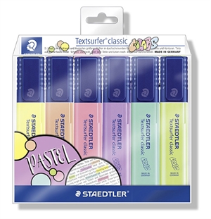 Staedtler Markeerstift Textsurfer pastel/vintage assortiment (6)